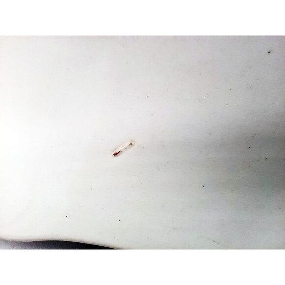 Serving Bowl SC Co Akron Pink Blue Scalloped Edge Cherries 10.5" 1940s Antique - Picture 13 of 15